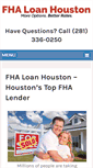 Mobile Screenshot of fhaloanhouston.com