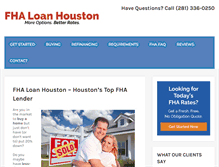 Tablet Screenshot of fhaloanhouston.com